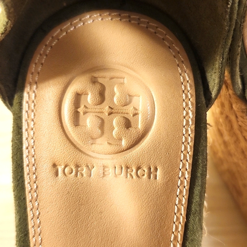 Tory Burch Green Suede Espidrilles - Picture 10 of 14